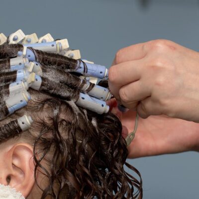 perm at the beauty salon